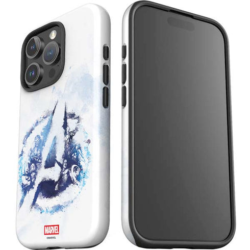 Marvel Avengers Blue Logo iPhone 16 Pro Max Impact Case